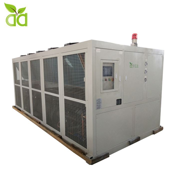 120 Ton 150 HP 450 Kw Tipo de caja Tornillo refrigerado por aire Refrigerador de agua